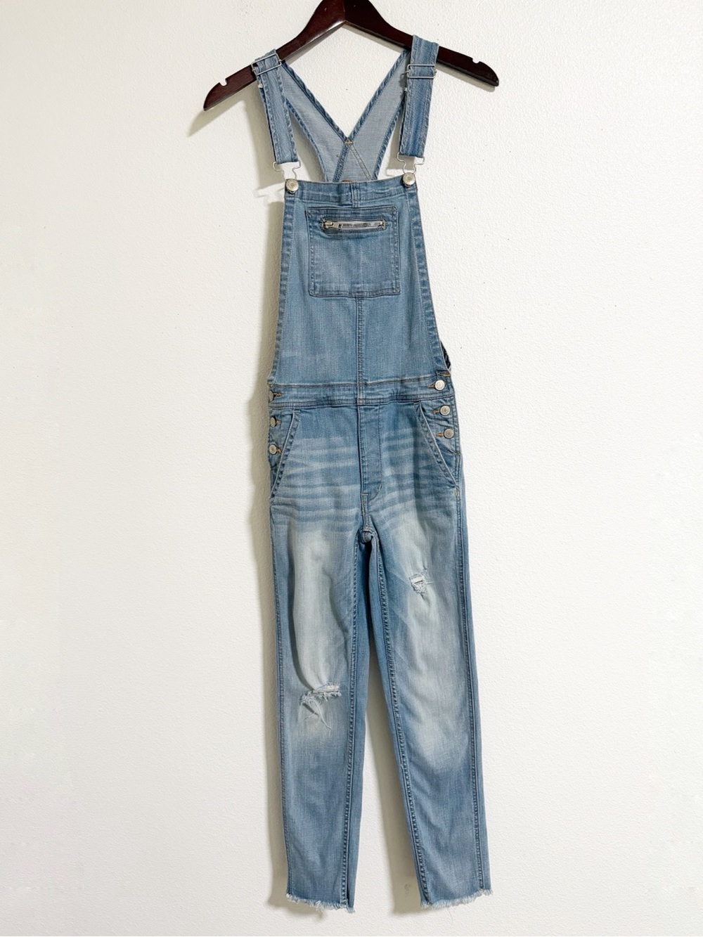 American Eagle Zipper Pocket Skinny Overalls Size XS